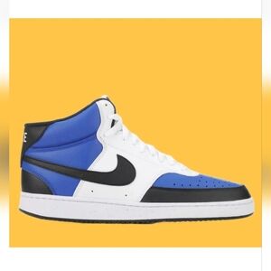 Nike Court Vision Y2K Sneakers Mens 11 Royal Blue Mid Shoes Basketball Trainer